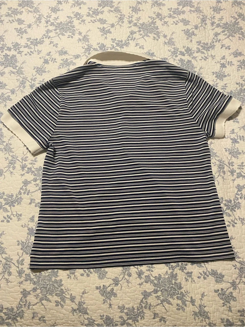 J.Crew Active Polo In Stripe Short Sleeve Top Size Large